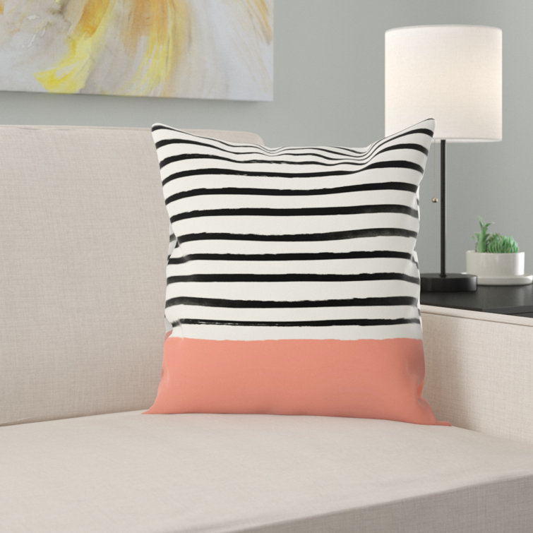 East Urban Home Coral Throw Pillow & Reviews Wayfair